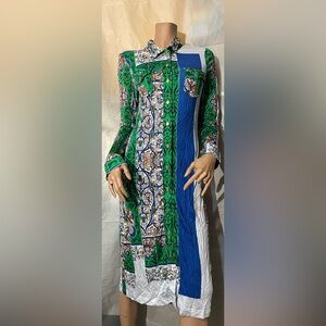 Tory Burch Multicolor Mid Length Casual Maxi Dress Size M New With Tags